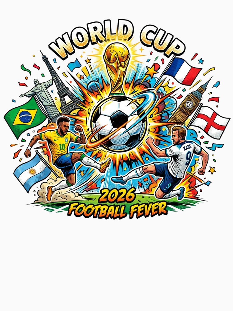 World Cup 2026 Football Fever Explosion Art by ShirtsUp-Lane