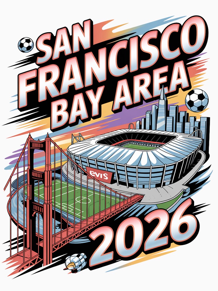 San Francisco Bay Area Golden Gate Stadium T-Shirt V22 by DarylWelsh2024
