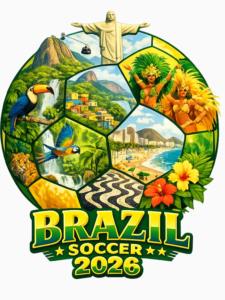 Brazil Soccer 2026 Shirt - Rio de Janeiro Football Gift for Brazil Fans by UrbanPrintVibes
