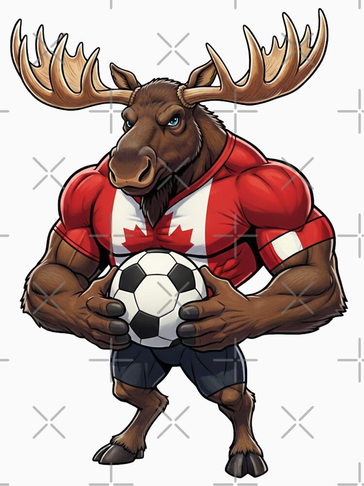 Strong Canadian Moose Football Mascot 2026 by ArtByKatti