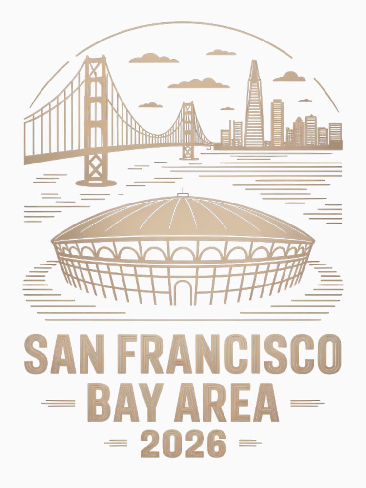San Francisco Bay Area Golden Gate Stadium T-Shirt V20 by DarylWelsh2024