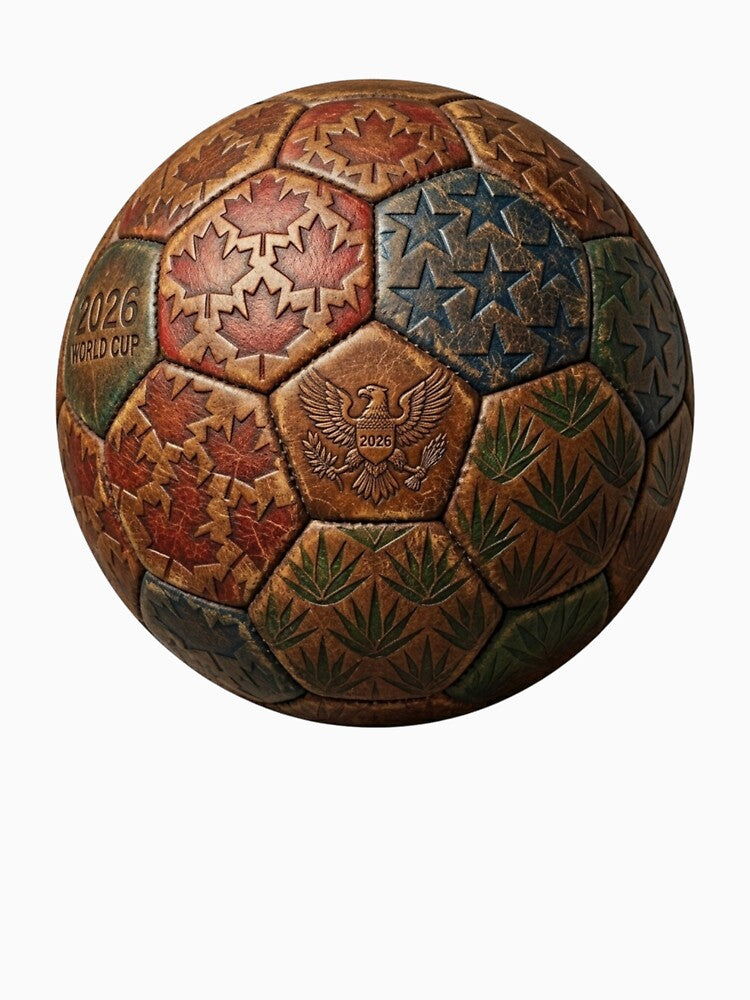 Vintage 2026 World Cup Ball – Artistic Design USA, Canada & Mexico by droidtech