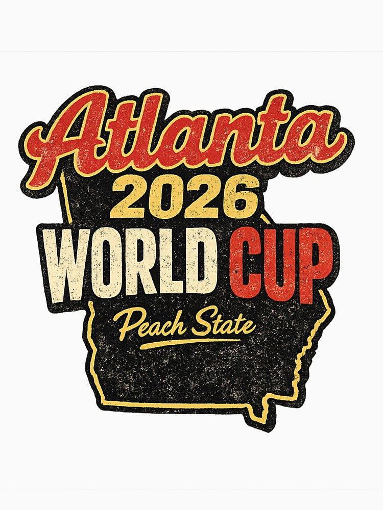 Atlanta 2026 World Cup – Peach State Retro Vintage Soccer Fan T-Shirt by ArthUpscale