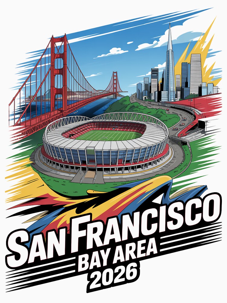 San Francisco Bay Area Golden Gate Stadium T-Shirt V21 by DarylWelsh2024