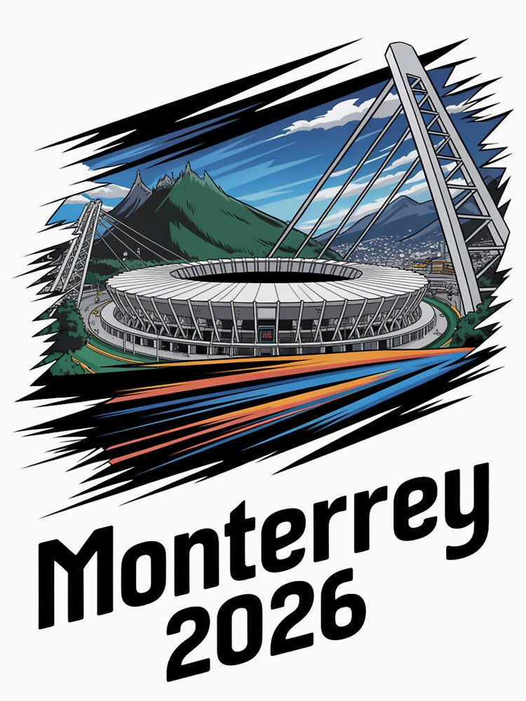Monterrey 2026 Cerro de la Silla Mountain T-Shirt V16 by DarylWelsh2024
