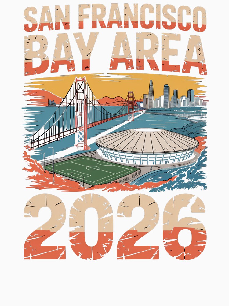 San Francisco Bay Area Golden Gate Stadium T-Shirt V13 by DarylWelsh2024