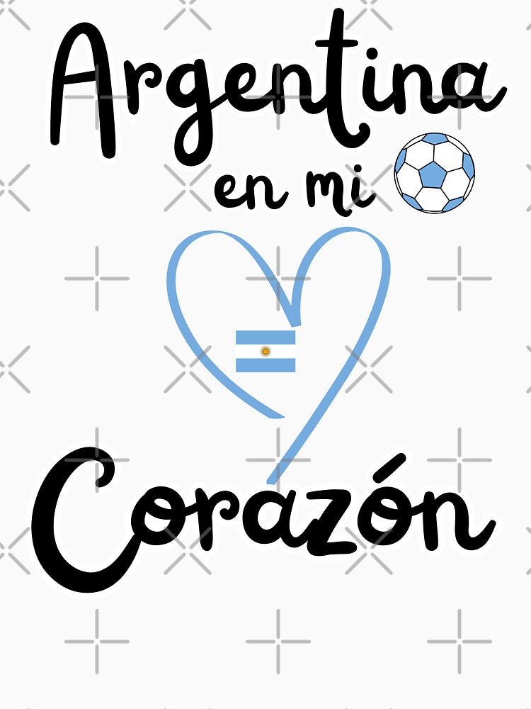 Argentina in my heart soccer fan design by Tienda-Vane
