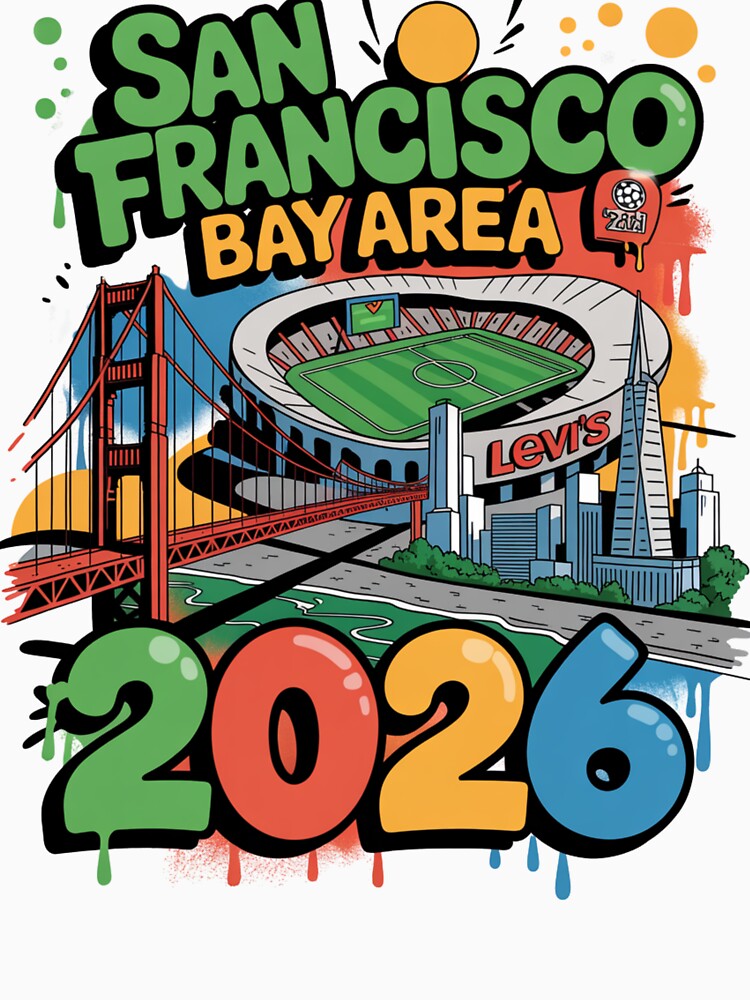 San Francisco Bay Area Golden Gate Stadium T-Shirt V7 by DarylWelsh2024
