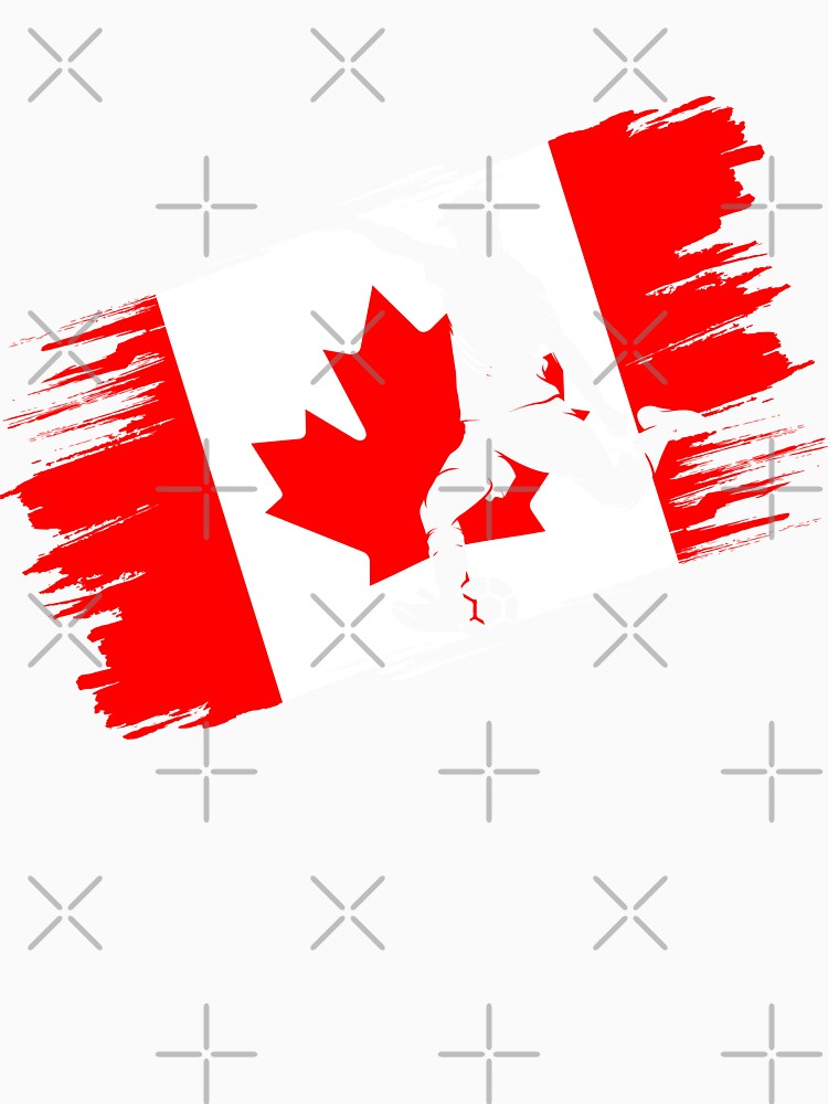 Canada Flag Football Soccer Fan Jersey by xtocky