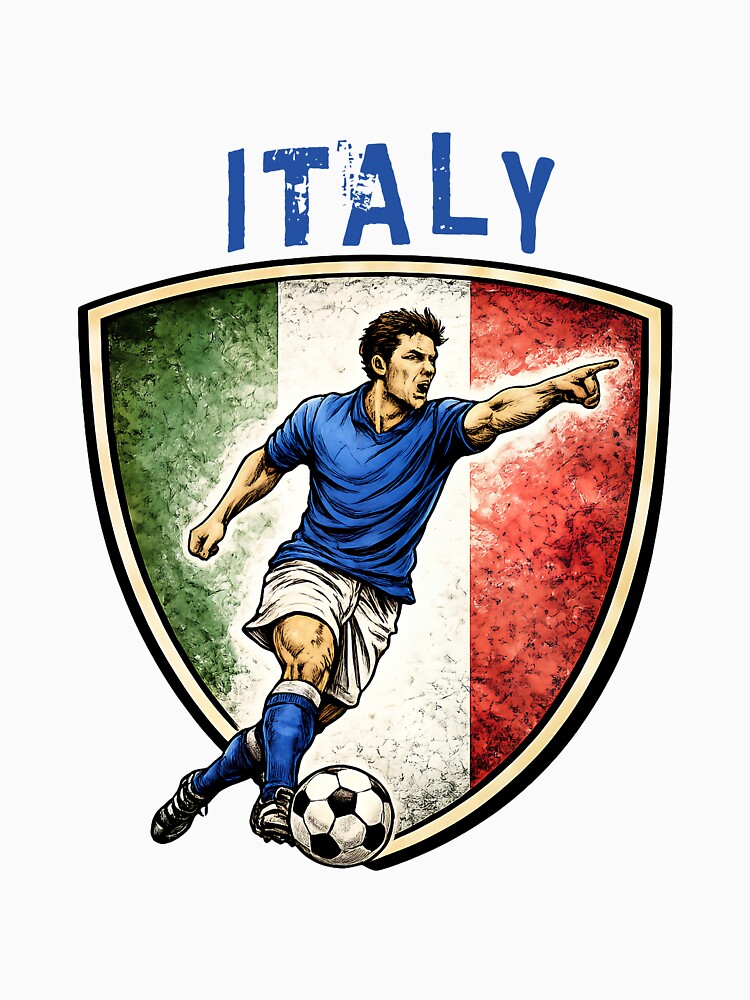 Italy - 2026 Futbol Retro Style by Tee Nook