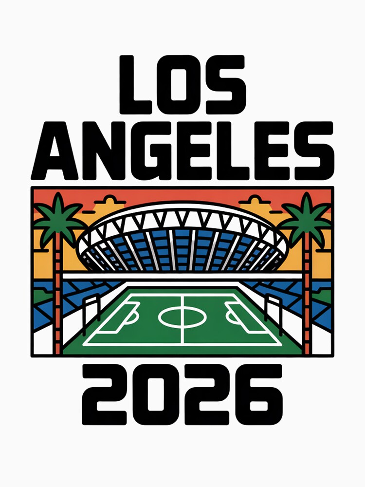 Los Angeles 2026 Palm Tree Sunset T-Shirt V4 by DarylWelsh2024