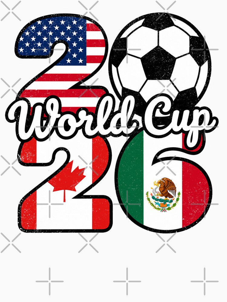 WORLD CUP 2026 - USA CANADA MEXICO WORLD CUP 2026 | Fans and Teams for Men and Women T-shirt by wallsandpatts