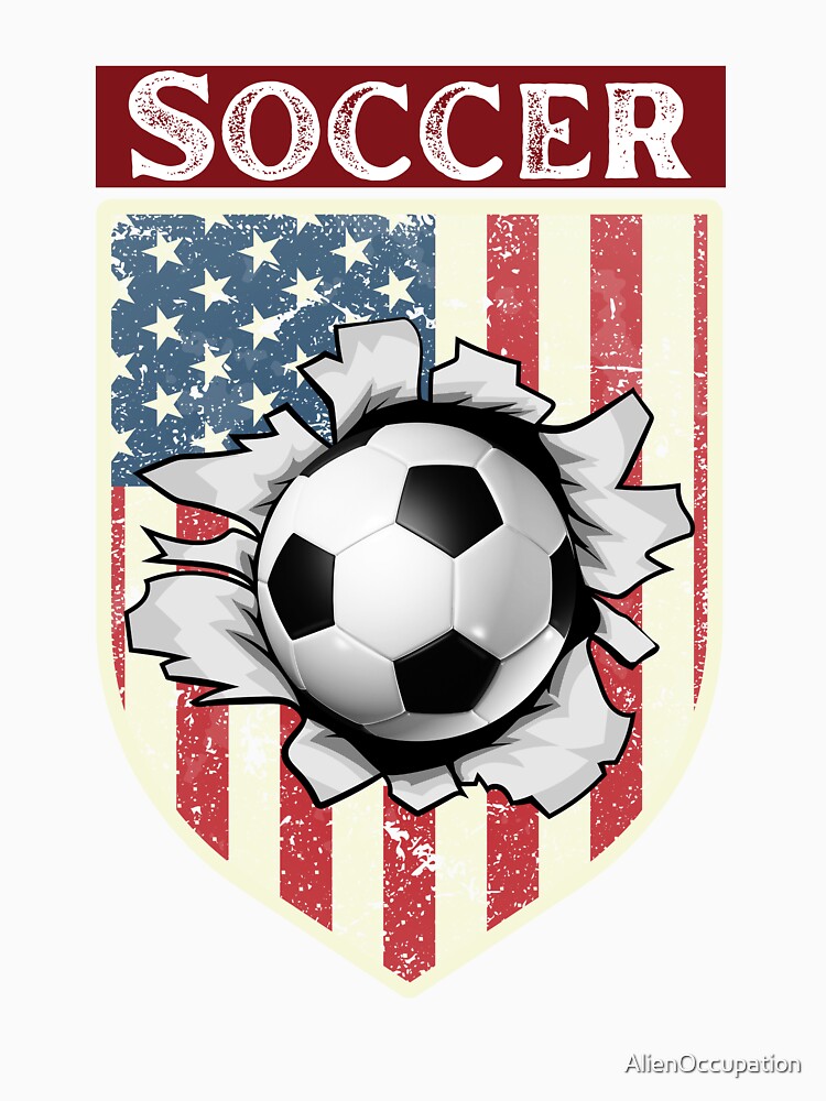 United States Flag Soccer Ball Design by AlienOccupation
