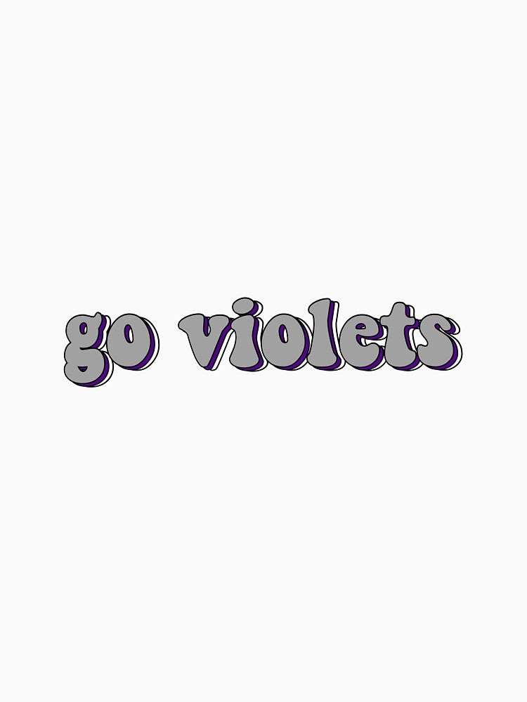 Gray Triple "Go Violets" by Maggie S