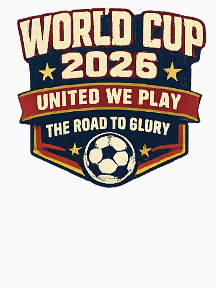 World Cup 2026 United We Play Vintage Soccer Football Fan Design by NeO² Studio