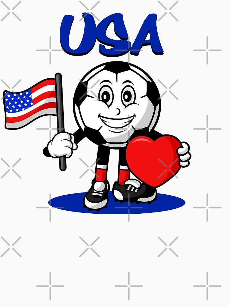 Cute USA Football Lover Design by Salukeart