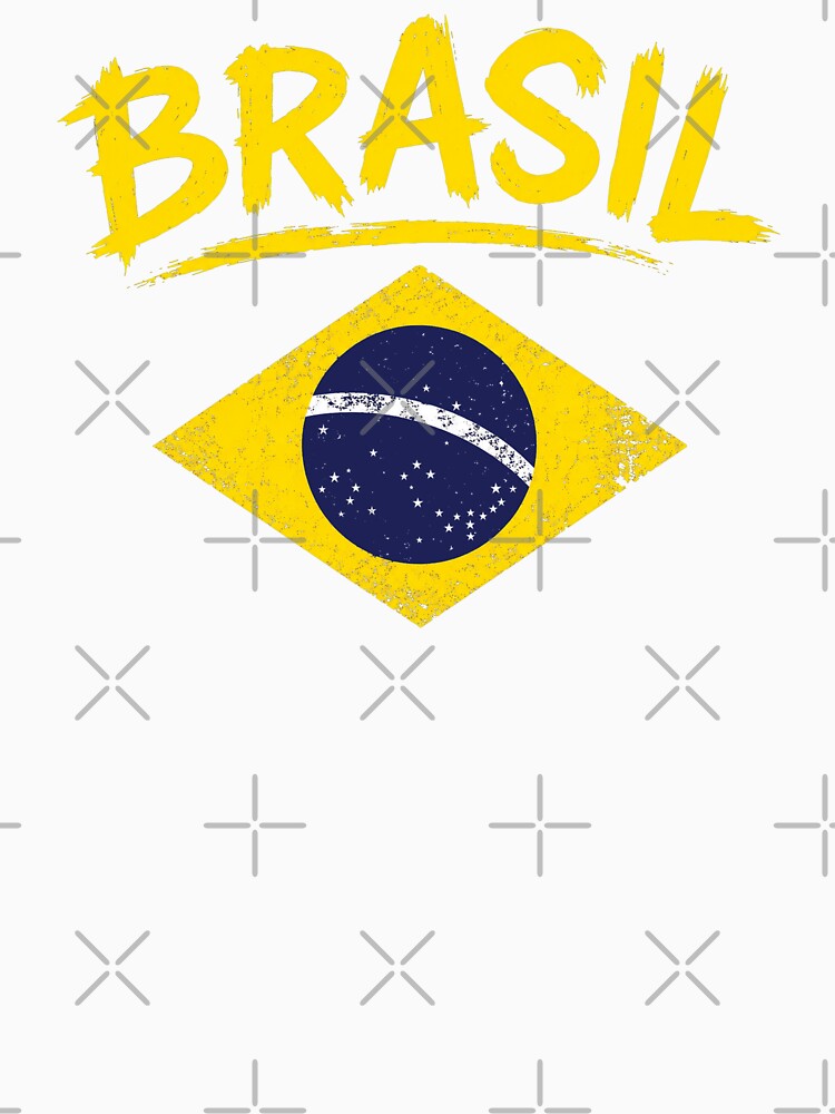 Brasil with Brazilian Flag by Doodletext