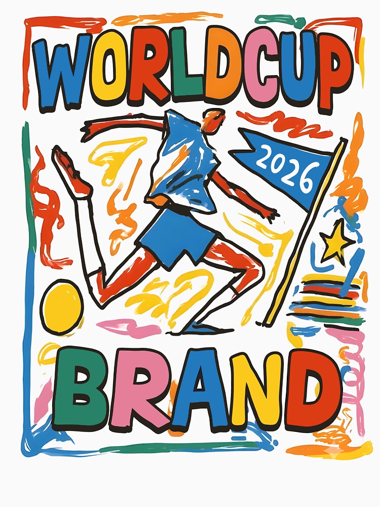 World Cup Brand 2026 Soccer Tournament Colorful Print by KAWKAW-DRHM