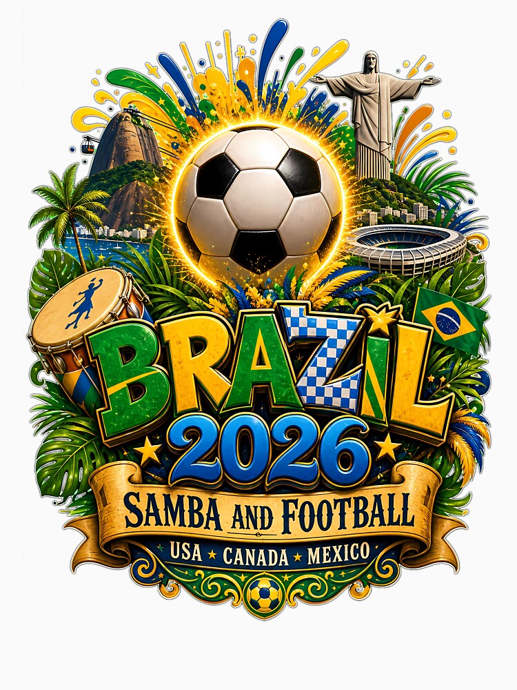 Brazil 2026 Soccer Samba Football Design by LuisWorks
