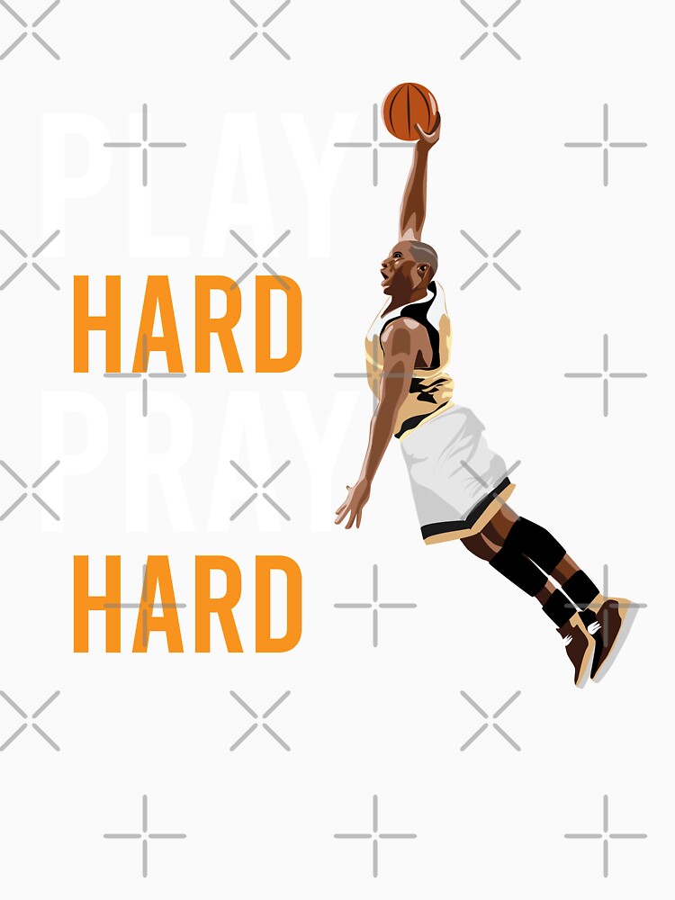 Play Hard Pray Hard basketball lovers gifts by youssef9912