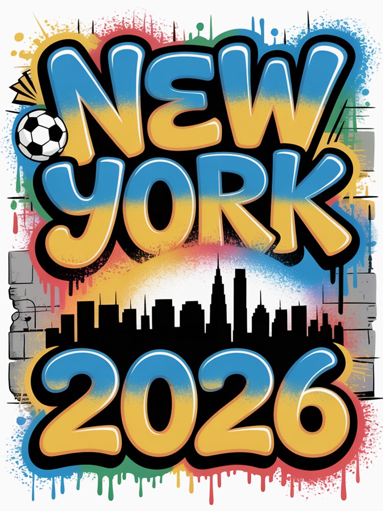 New York 2026 MetLife Stadium Skyline T-Shirt V4 by DarylWelsh2024