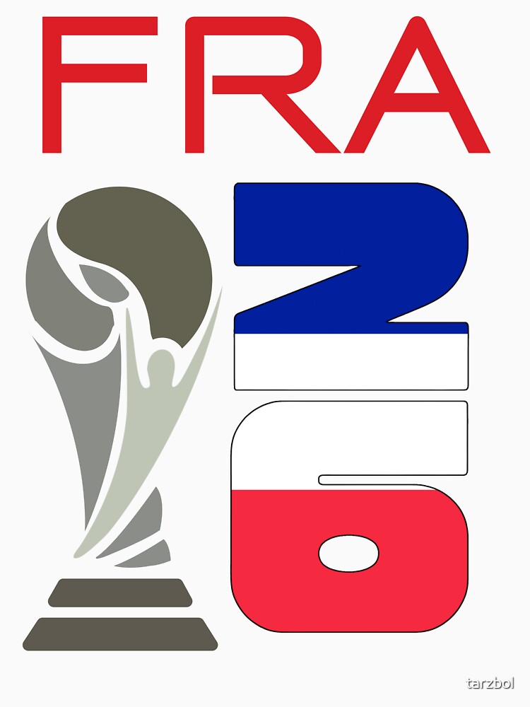 France 2026 Soccer World Cup Trophy French Flag Design by tarzbol