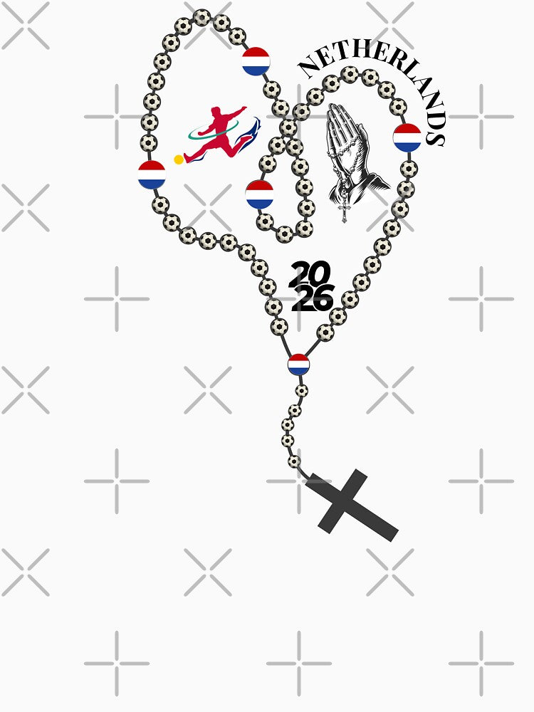 Netherlands Football Rosary 2026 – Soccer Prayer Beads with Netherlands Flag, Faith & Football Design by La-Designita