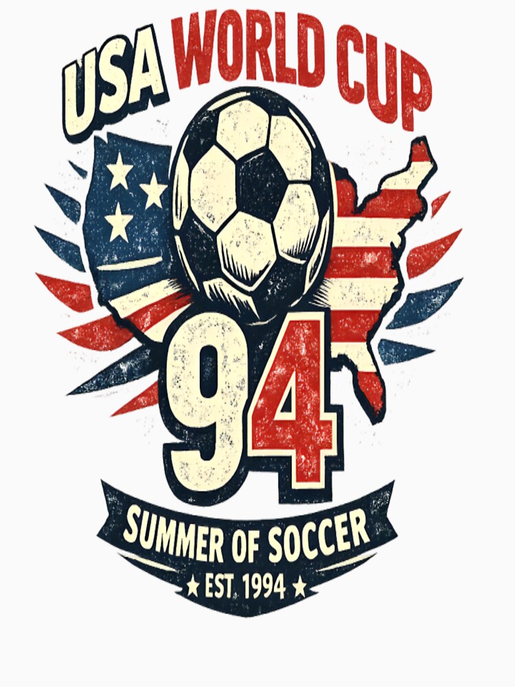 USA 94 World Cup Vintage Soccer Retro Design by CatLovers Studio