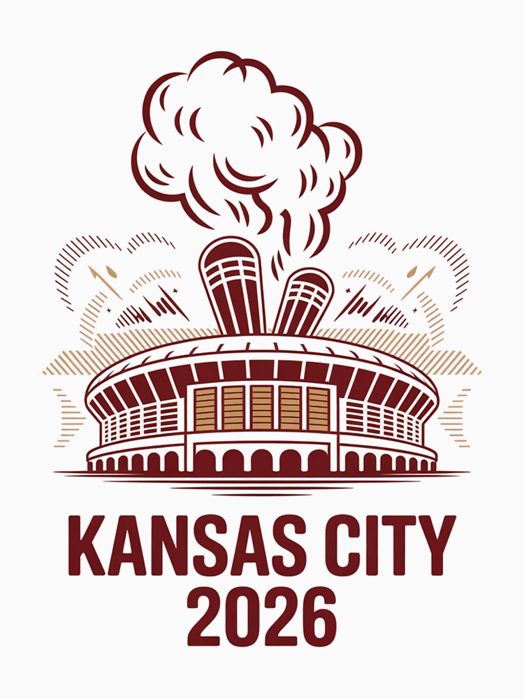 Kansas City 2026 Arrowhead Stadium Football T-Shirt V18 by DarylWelsh2024