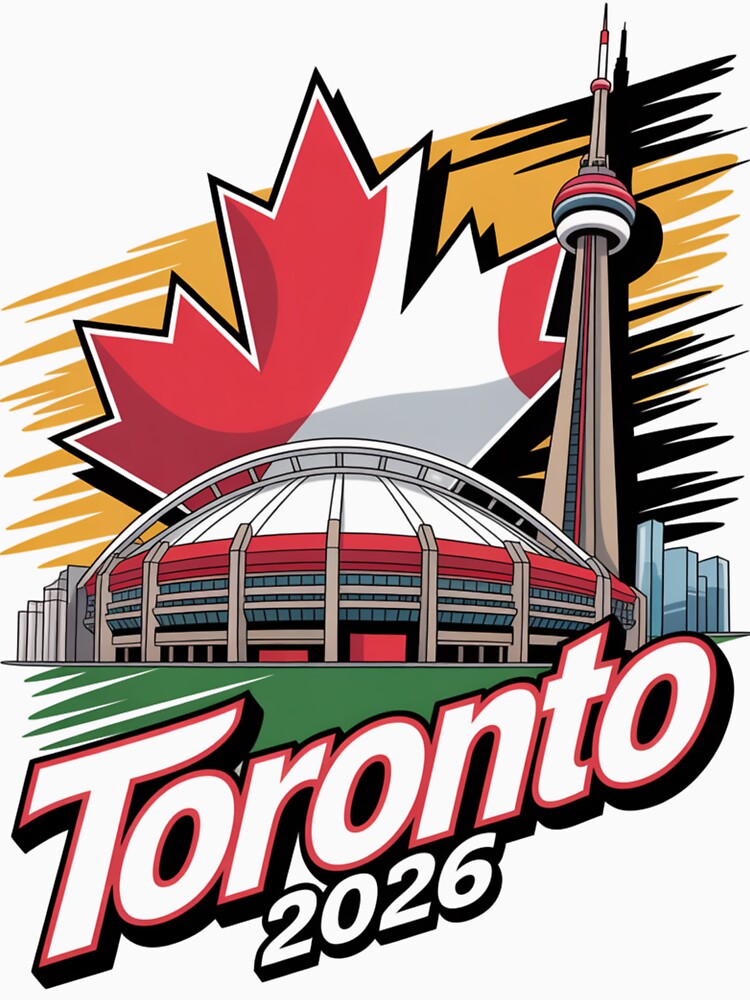 Toronto 2026 CN Tower Stadium Skyline T-Shirt V7 by DarylWelsh2024