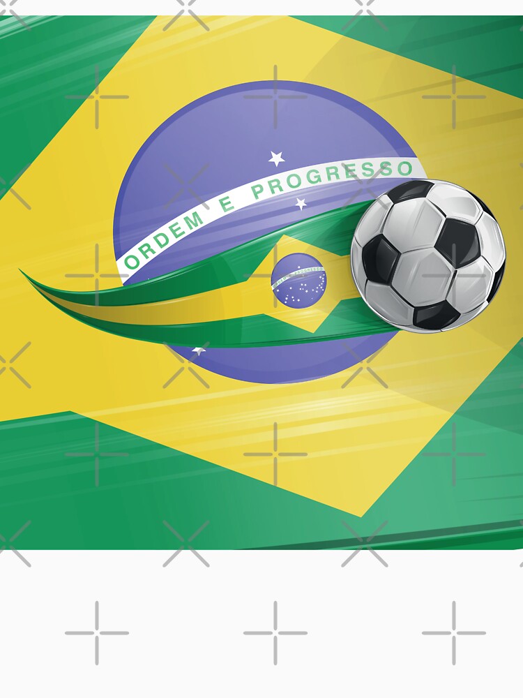 Realistic soccer ball featuring the colors of the Brazilian flag by Doomko