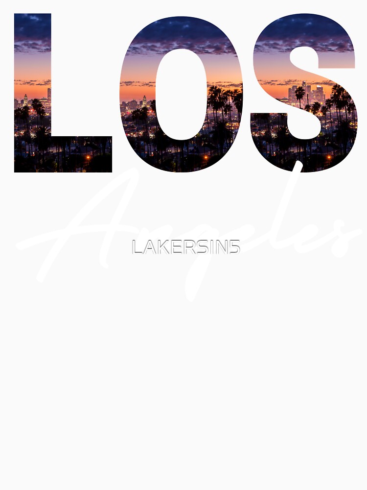 Los Angeles City Scape Sports Raised on Competition The City of Champions by LAKERSIN5