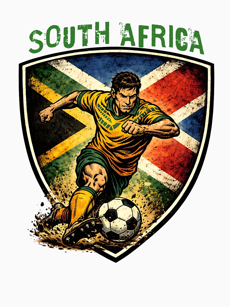 South Africa - 2026 Futbol Retro Style by Tee Nook