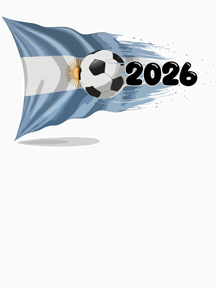 Argentina 2026 Fan Art | Albiceleste Flag Tee by nymphengut