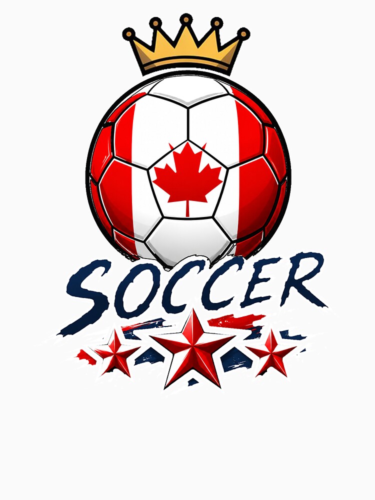 Canada Flag Crowned Soccer Ball by QuiteOrbit