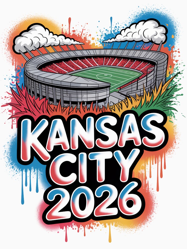 Kansas City 2026 Arrowhead Stadium Football T-Shirt V5 by DarylWelsh2024
