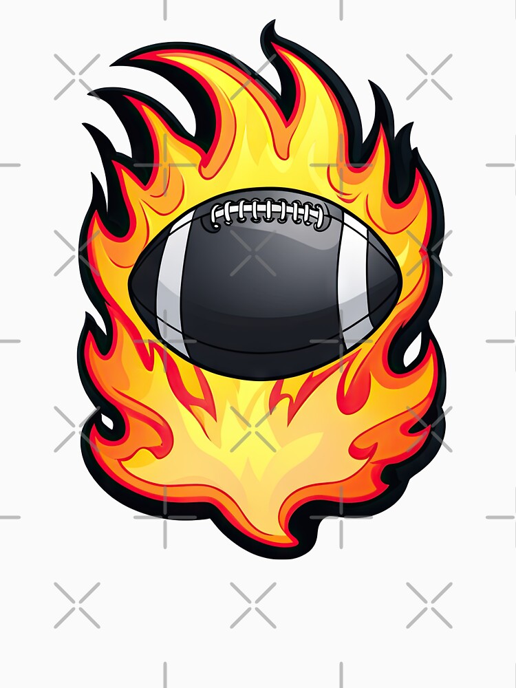 American Football, fire with football by Bilisik