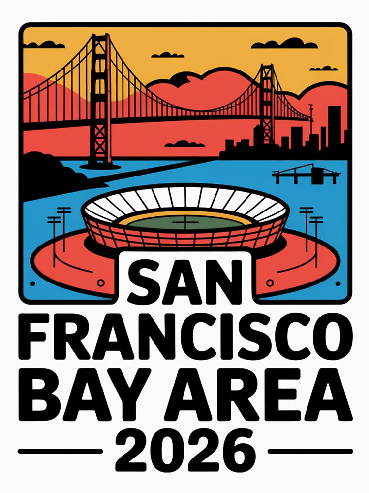 San Francisco Bay Area Golden Gate Stadium T-Shirt V26 by DarylWelsh2024