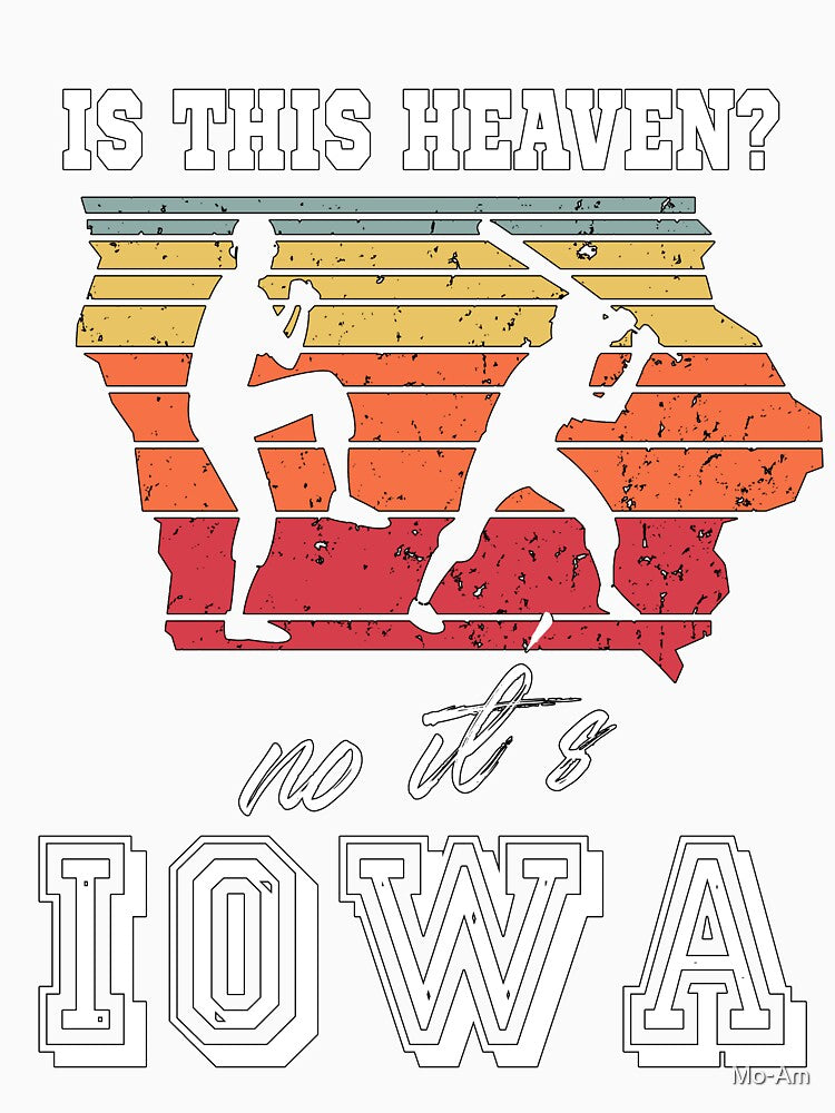 Is This Heaven No It’s Iowa Baseball retro vintage by Mo-Am