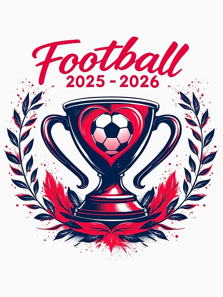 Football Season 2025-2026 Trophy Design - Game Day Fan Art by TheGaliyaStudio