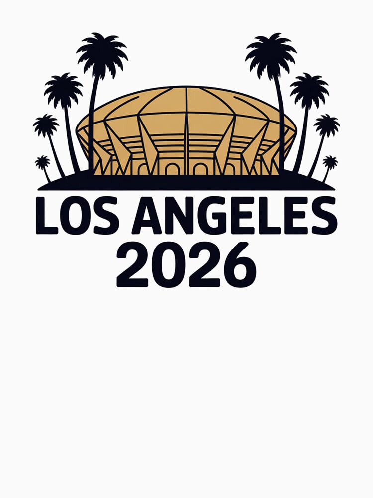 Los Angeles 2026 Palm Tree Sunset T-Shirt V10 by DarylWelsh2024