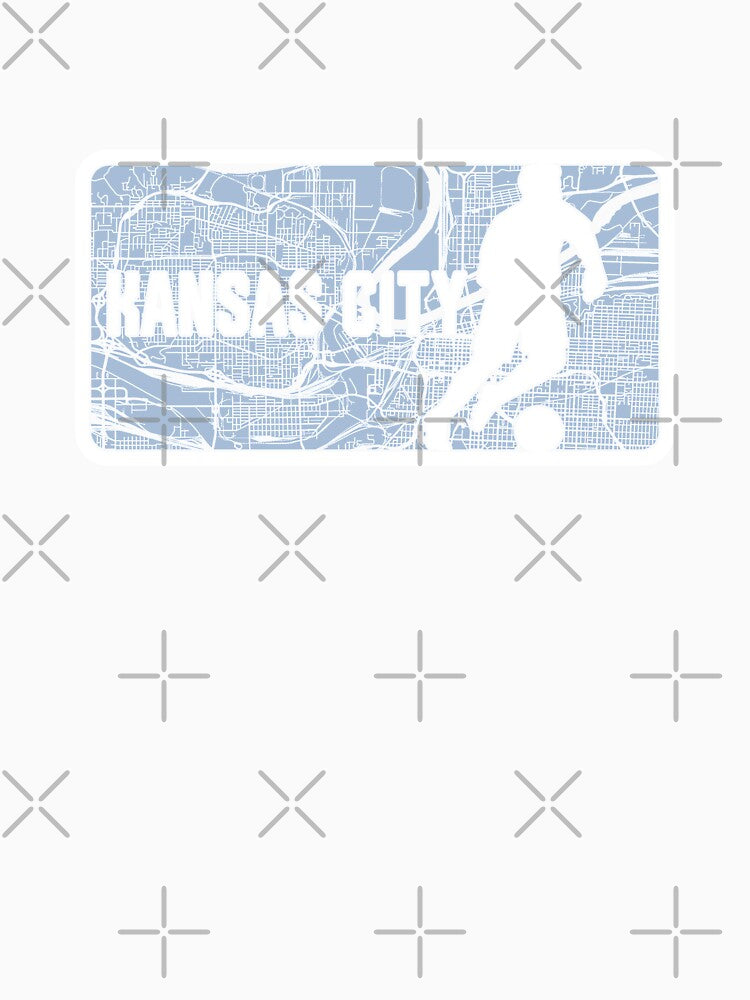 Vintage Kansas City Soccer Player Street Map by toutwearapparel