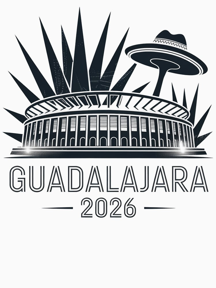 Guadalajara 2026  Mexico Football Soccer Souvenir T-Shirt V17 by DarylWelsh2024