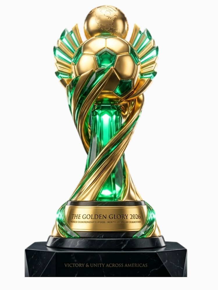 The Golden Glory 2026 - Futurist Soccer Trophy by AetherEcho
