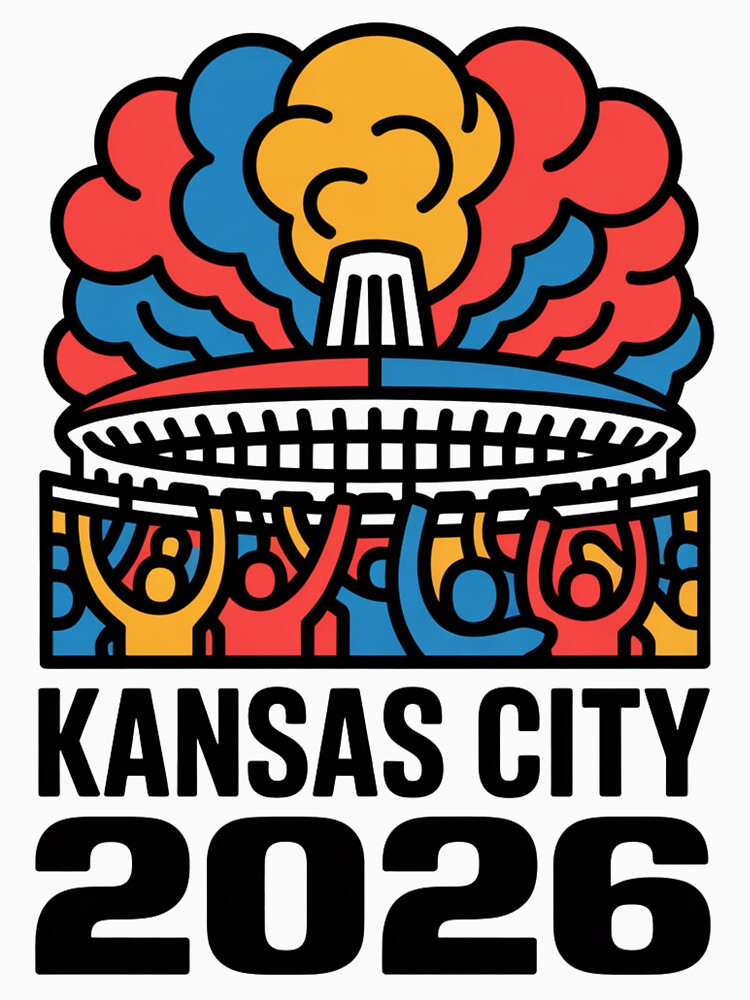 Kansas City 2026 Arrowhead Stadium Football T-Shirt V24 by DarylWelsh2024