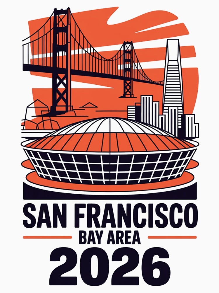 San Francisco Bay Area Golden Gate Stadium T-Shirt V15 by DarylWelsh2024