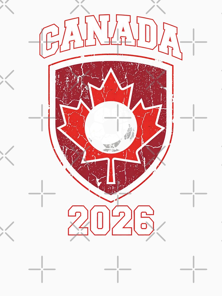 Canada 2026 Soccer Shield | Canadian Football Fan Graphic Design by Imaginationbeyond