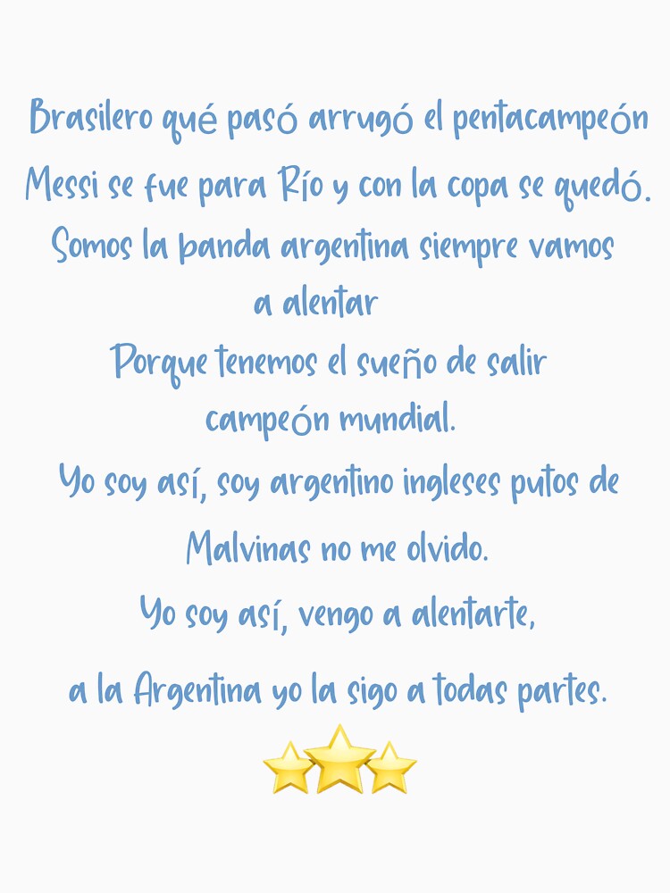 Argentinian song Brasilero qué pasó arrugó el pentacampeón argentina soccer fans song by NeboulaHamra