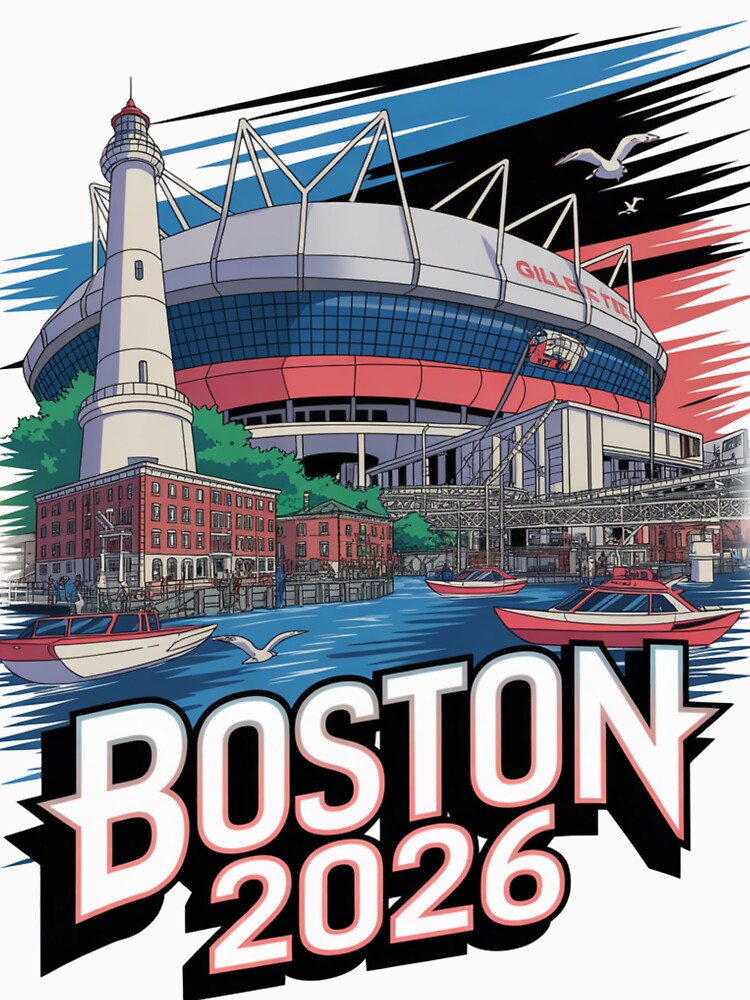 Boston 2026 New England Soccer Souvenir T-Shirt V15 by DarylWelsh2024