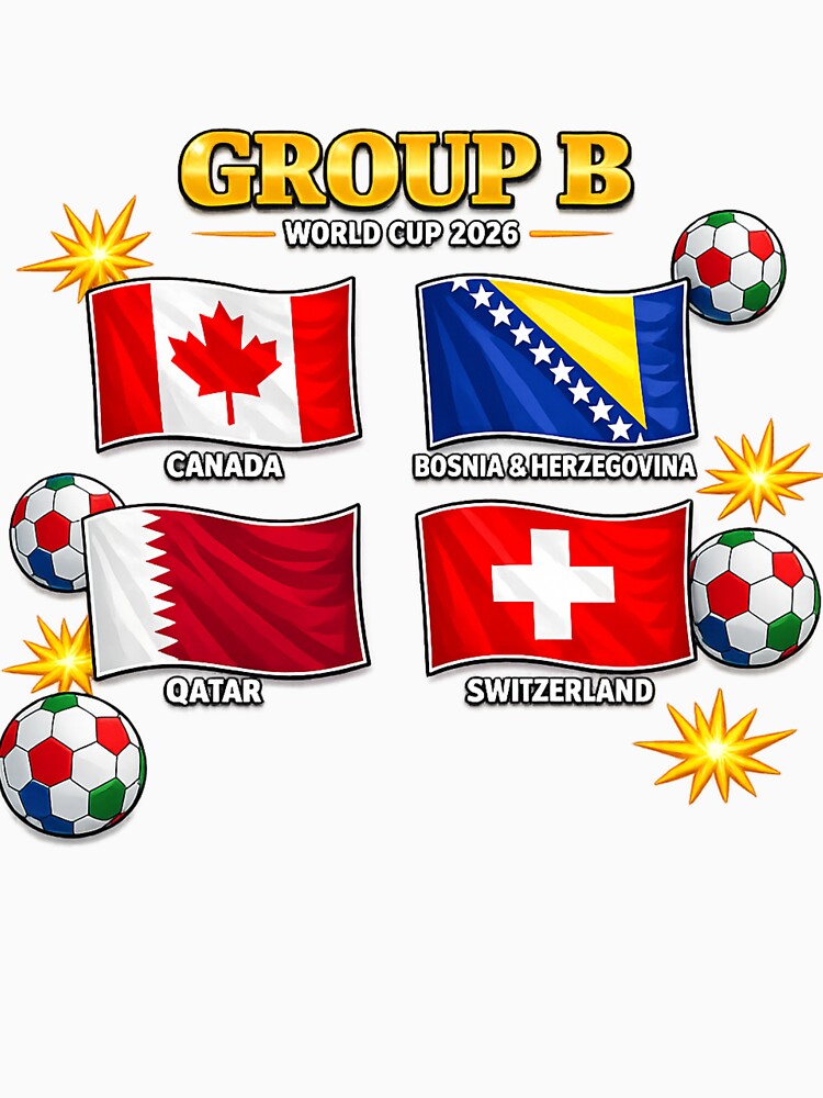 Group B – World Cup 2026 Flags Design by Andromedaseeds